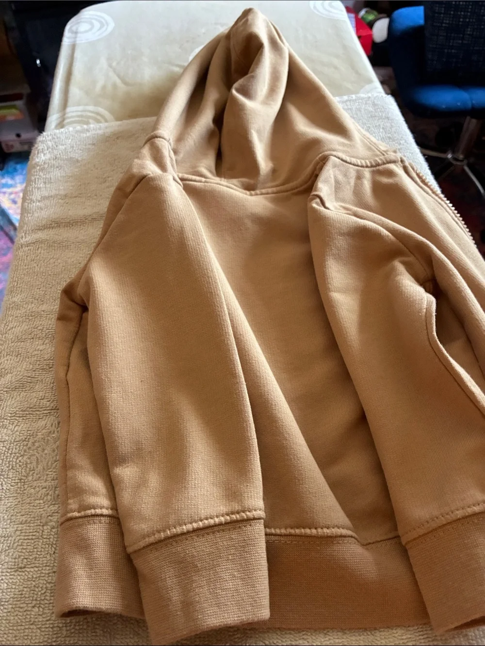 Nike Kids Hooded Zip Jacket in Camel